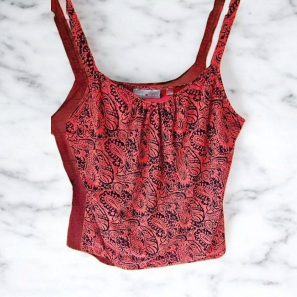 AVENUE STUDIO Plus Size Women's Paisly Print Tank Top - Picture 1 of 12